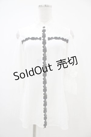 画像: MIHO MATSUDA / ブラウス・ベルゼ M 白 H-25-10-20-1056-GO-BL-KB-ZH