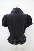画像2: MARBLE / バラコサージュ付きクラシカルタイブラウス  ブラック H-25-10-20-1059-GO-BL-KB-ZH (2)