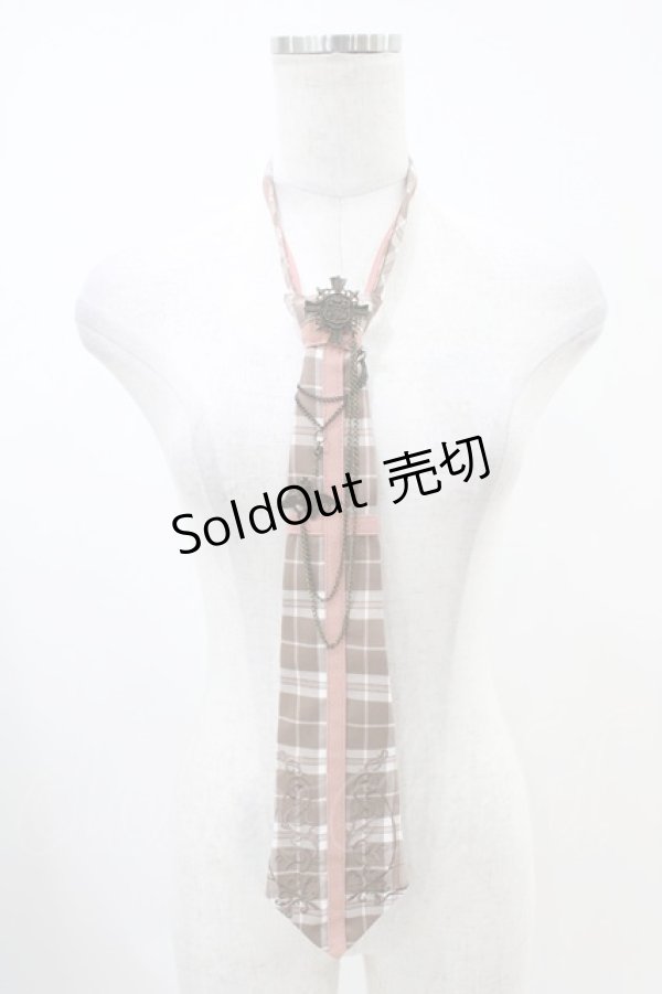 画像1: OZZ ANGELO / ローズハンティングネクタイ  ピンク H-25-10-20-1015-OO-ZA-KB-ZH (1)