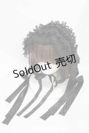 画像: Luxmira / プリーツレースのヘッドドレス”Femme fatale”  ブラック H-25-10-20-1002-0-AC-KB-ZH