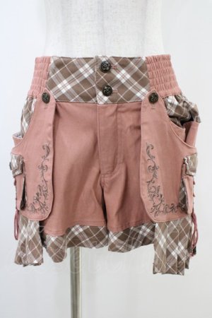 画像: OZZ ANGELO / ローズハンティングショートパンツ  ピンク H-25-10-20-1020-OO-PA-KB-ZH