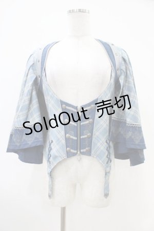 画像: OZZ ANGELO / ローズハンティングケープ付きベスト  ブルー H-25-10-20-1025-OO-TO-KB-ZH