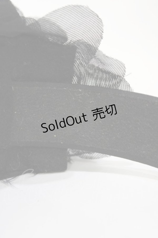 画像3: uf. / コサージュカチューシャ  黒 H-25-10-20-1003-0-AC-KB-ZH (3)