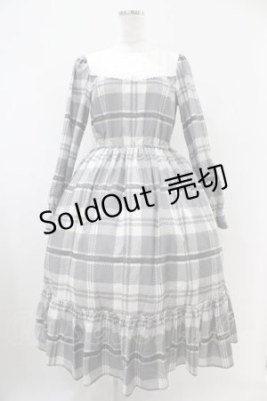 画像: Melody BasKet / Melodyタータンティアードワンピース M グレー H-25-10-20-1031-LO-OP-KB-ZH