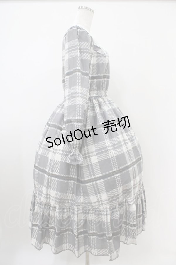画像3: Melody BasKet / Melodyタータンティアードワンピース M グレー H-25-10-20-1031-LO-OP-KB-ZH (3)