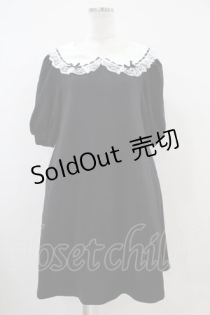 画像: Ank Rouge / はしごレースカットワンピース M ブラック H-25-10-21-031-CA-OP-NS-ZH