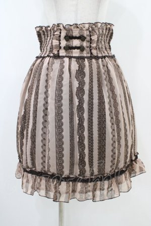 画像: axes femme / レースストライプスカート M アワピンク H-25-10-21-038-AX-SK-NS-ZH