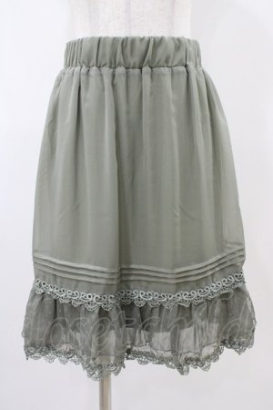 画像: axes femme / シフォンスカート M グリーン H-25-10-21-041-AX-SK-NS-ZH