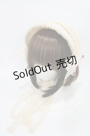 画像: Hoshibako Works / カントリーラビット ボンネット  生成り H-25-10-21-006-LO-AC-NS-ZH