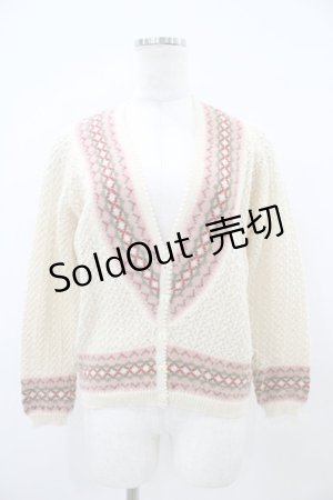 画像: PINK HOUSE / ニットカーディガン Free 生成り H-25-10-21-047-LO-TO-NS-ZH