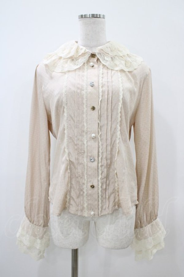 画像1: BABY,THE STARS SHINE BRIGHT / シャーリーンブラウス Free ゴールドベージュ H-25-10-21-054-BA-BL-NS-ZH (1)