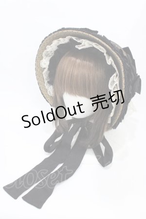 画像: Hoshibako Works / 西洋人形魔法ボンネット  ブラック H-25-10-21-007-LO-AC-NS-ZH