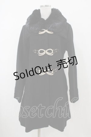 画像: LIZ LISA / パールリボンビットコート Free ブラック H-25-10-21-061-LO-CO-NS-ZH