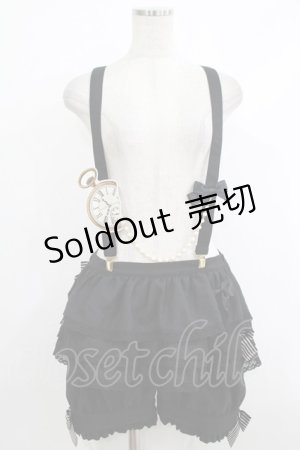 画像: ALICE and the PIRATES / Milky Rail Trainヨハンフリルパンツ Free ブラック H-25-10-21-1034-PA-PA-NS-ZH