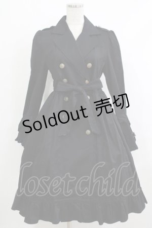 画像: ALICE and the PIRATES / Gladiolus emblemトレンチコート Free ブラック H-25-10-21-1004-PA-CO-NS-ZH