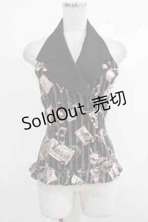 画像: ALICE and the PIRATES / Teufel von Hameln柄ベスト Free ノワール H-25-10-21-1046-PA-TO-NS-ZH