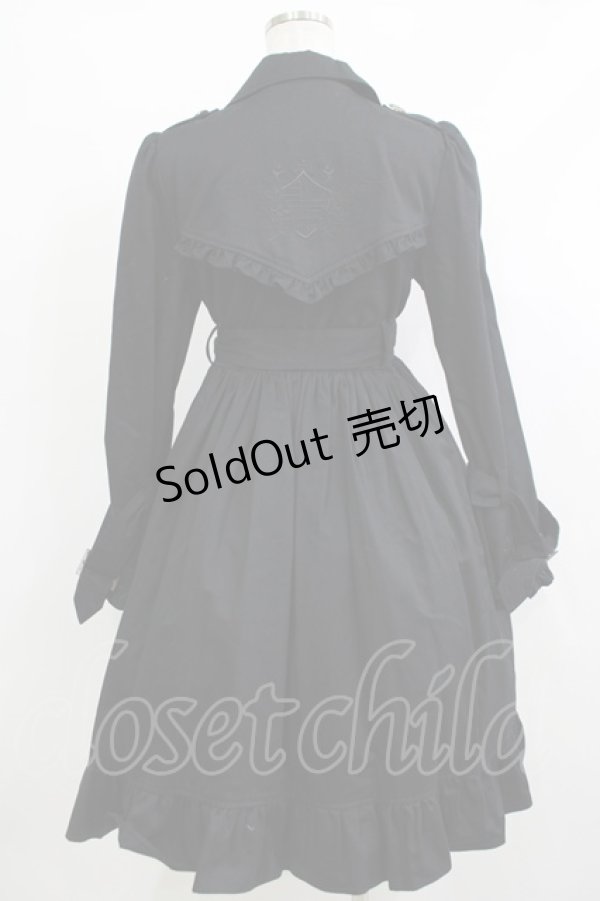 画像3: ALICE and the PIRATES / Gladiolus emblemトレンチコート Free ブラック H-25-10-21-1004-PA-CO-NS-ZH (3)