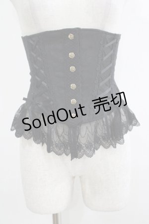 画像: ALICE and the PIRATES / Schone Rose von Schwestern コルセット Free ブラック H-25-10-21-1047-PA-ZA-NS-ZH