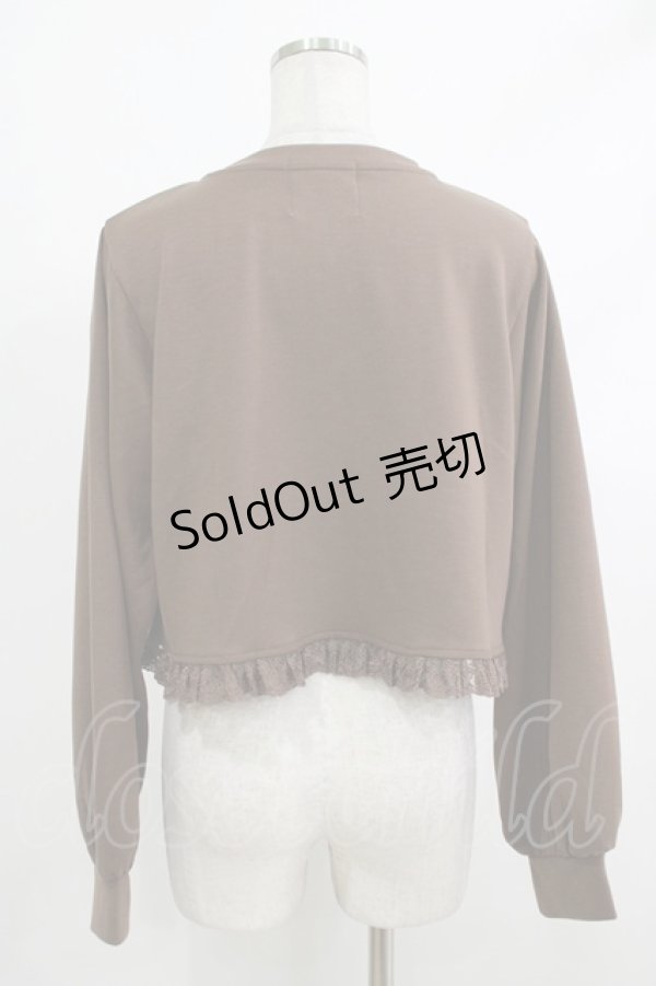 画像3: m petit by misako / MSKバラBフリルボレロ L ブラウン H-25-10-21-1052-LO-TO-NS-ZH (3)