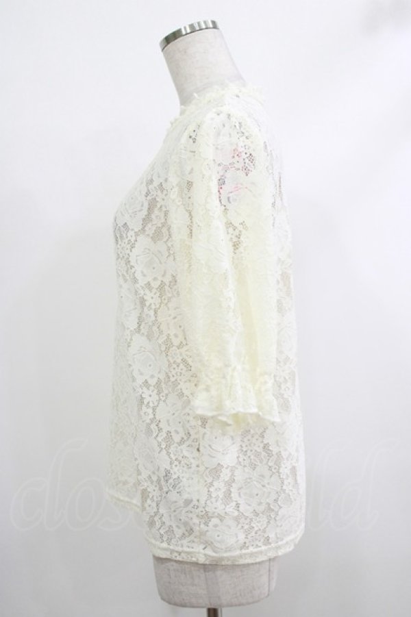 画像2: m petit by misako / TT*AOKシアートップス L アイボリー H-25-10-21-1054-LO-TO-NS-ZH (2)