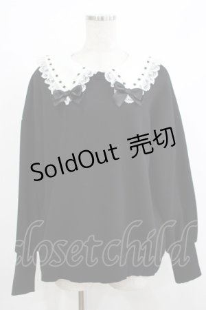 画像: Secret Honey / フリルセーラー裏起毛トップス Free ブラック H-25-10-21-1056-CA-TO-NS-ZH