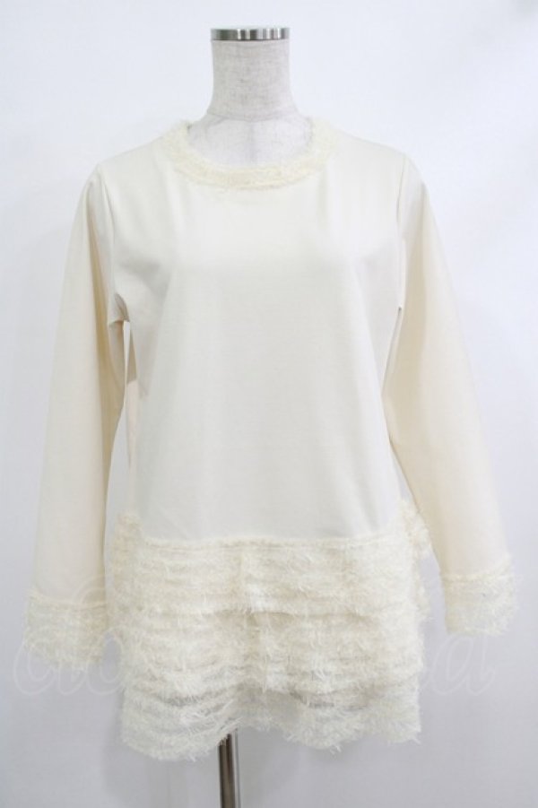 画像1: INGEBORG / フェザーチュール使いチュニック Free オフ H-25-10-21-1057-LO-TO-NS-ZH (1)