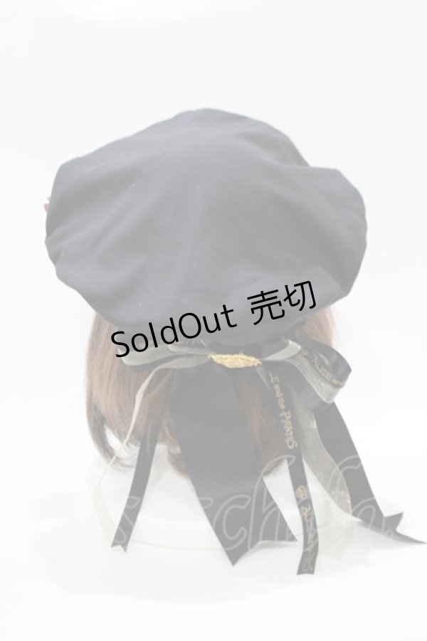 画像2: ALICE and the PIRATES / 聖歌隊ベレー帽  ブラック H-25-10-21-1076-PA-AC-NS-ZH (2)