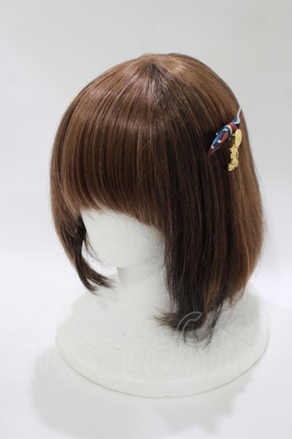 画像1: ALICE and the PIRATES / A/P Arianaストライププチリボンコーム  ボルドー H-25-10-21-1079-PA-AC-NS-ZH (1)