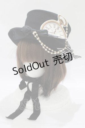 画像: ALICE and the PIRATES / Milky Rail Train clockシルクハット  ブラック H-25-10-21-1081-PA-AC-NS-ZH
