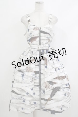 画像: ALICE and the PIRATES / Wolf the ripper柄ジャンパースカート Free ネイビー H-25-10-21-1008-PA-OP-NS-ZH