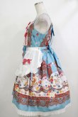 画像2: BABY,THE STARS SHINE BRIGHT / Pastoral Decoration Palette柄エプロンジャンパースカート Free ターコイズ H-25-10-21-1009-BA-OP-NS-ZH (2)