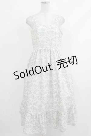 画像: m petit by misako / MSKトワルドジュイジャンパースカート L オフ/ブルー H-25-10-21-1016-LO-SK-NS-ZH