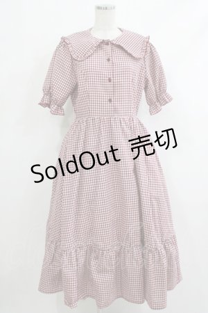 画像: m petit by misako / AM*ギンガムCHKワンピース L レッド H-25-10-21-1017-LO-OP-NS-ZH
