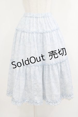 画像: m petit by misako / NINA'S RVパニエスカート M サックス/アイボリー リバーシブル H-25-10-21-1020-LO-SK-NS-ZH