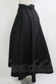 画像2: INGEBORG / ラップ風フレアースカート 3（9号） ブラック H-25-10-21-1022-LO-SK-NS-ZH (2)