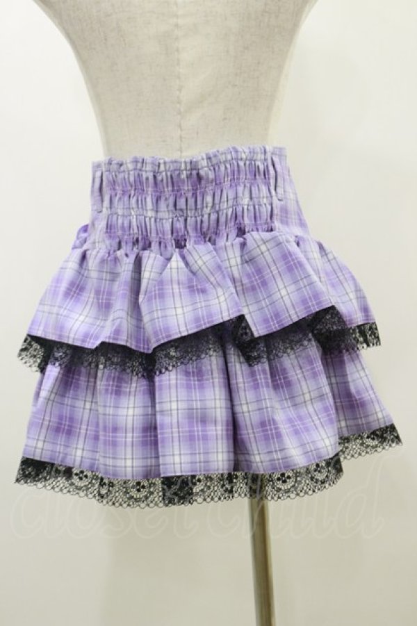 画像2: QOOZA / Kuromi mini skirt  ラベンダー H-25-10-21-2008-PU-SK-KB-ZH (2)