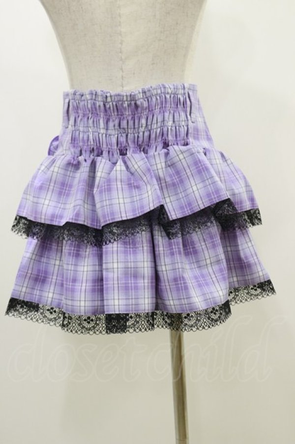 画像2: QOOZA / Kuromi mini skirt  ラベンダー H-25-10-21-2001-PU-SK-KB-ZY (2)