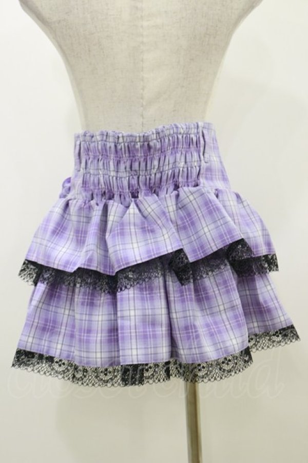 画像2: QOOZA / Kuromi mini skirt  ラベンダー H-25-10-21-2010-PU-SK-KB-ZH (2)