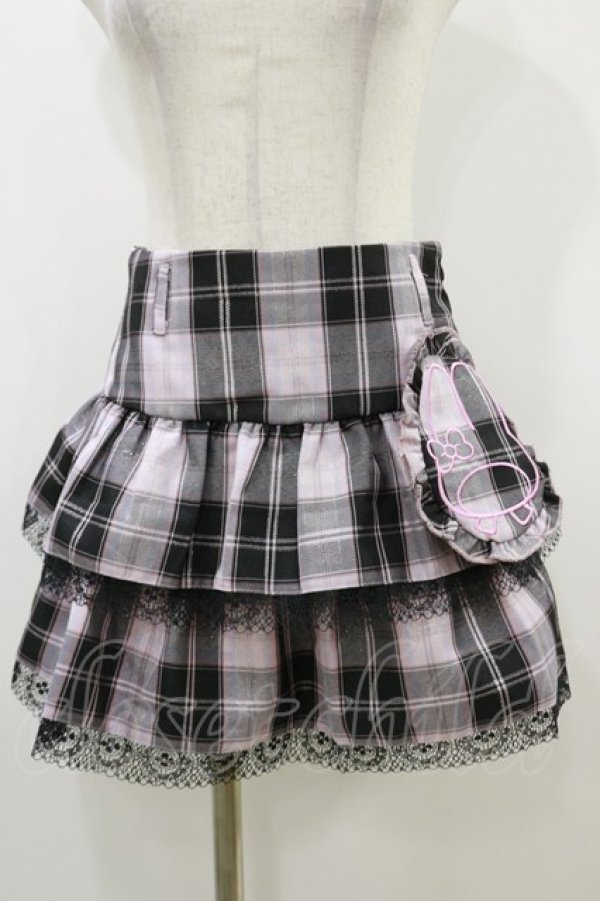 画像1: QOOZA / My Melody mini skirt  ピンク H-25-10-21-2014-PU-SK-KB-ZH (1)