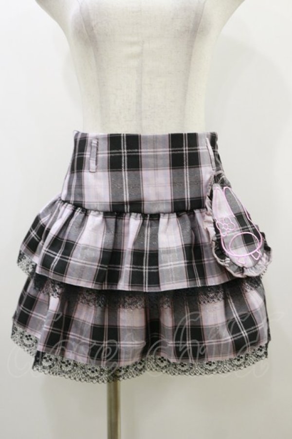 画像1: QOOZA / My Melody mini skirt  ピンク H-25-10-21-2015-PU-SK-KB-ZH (1)