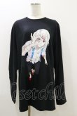 画像1: QOOZA / 東京喰種×QOOZA鈴屋什造 L/S TEE  ブラック H-25-10-21-2023-PU-TO-KB-OS (1)