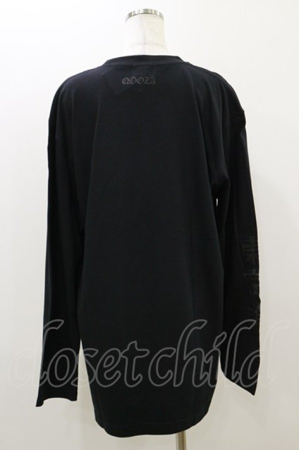 画像2: QOOZA / 東京喰種×QOOZA鈴屋什造 L/S TEE  ブラック H-25-10-21-2025-PU-TO-KB-ZI (2)