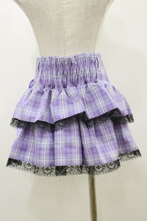 画像2: QOOZA / Kuromi mini skirt  ラベンダー H-25-10-21-2003-PU-SK-KB-ZH (2)