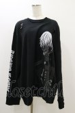 画像1: QOOZA / 東京喰種×QOOZA金木研 ダメージスウェット  ブラック H-25-10-21-2040-PU-TO-KB-ZH (1)