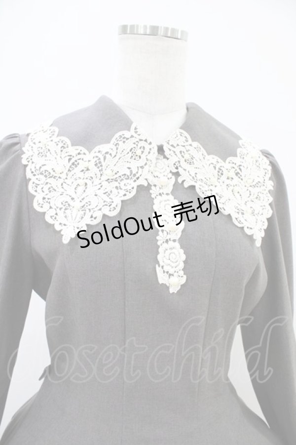 画像4: Innocent World / レイラワンピース L グレー×生成/Gray×Beige H-25-10-21-018-IW-OP-NS-ZH (4)