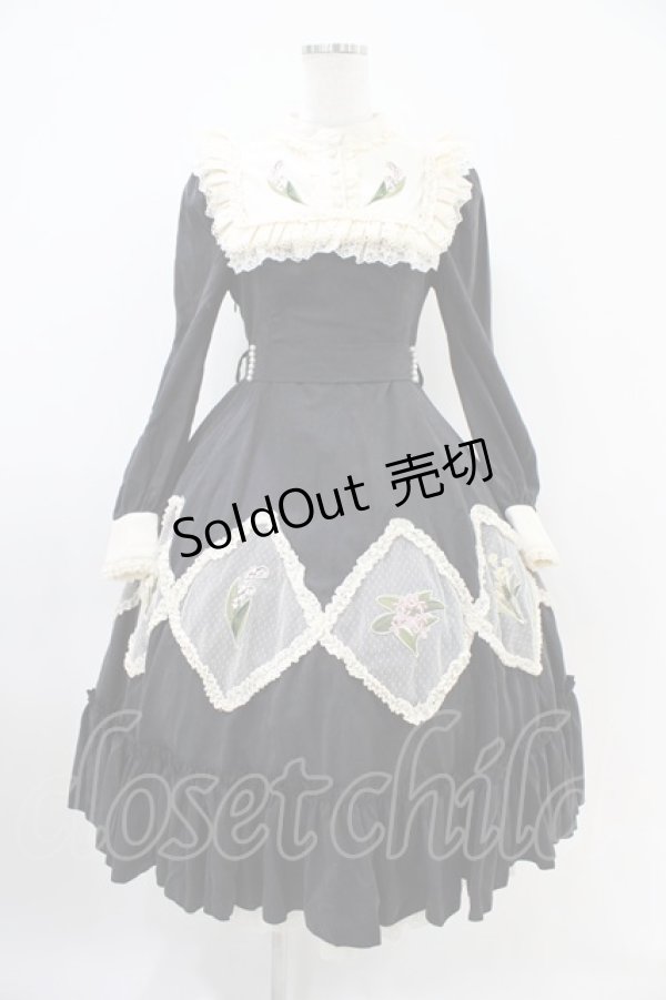 画像1: Hoshibako Works / すずらんのしおり ワンピース(ロング丈) XS ブラック H-25-10-21-019-LO-OP-NS-ZH (1)