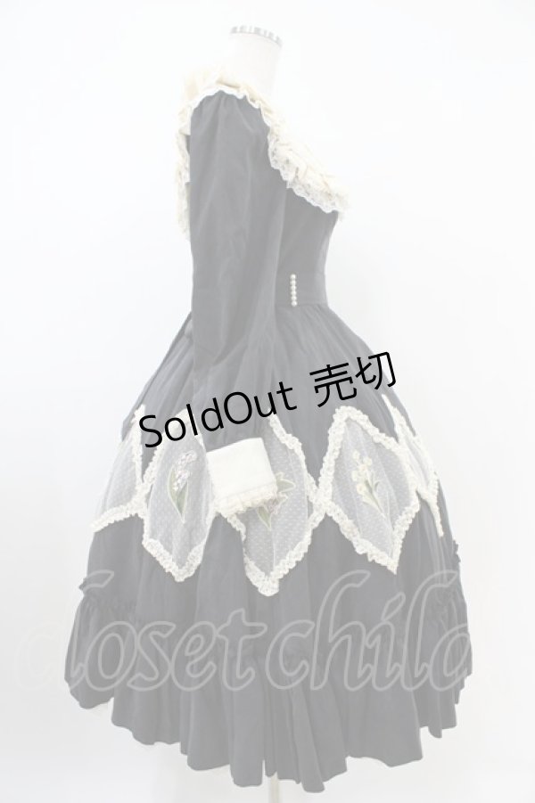 画像3: Hoshibako Works / すずらんのしおり ワンピース(ロング丈) XS ブラック H-25-10-21-019-LO-OP-NS-ZH (3)