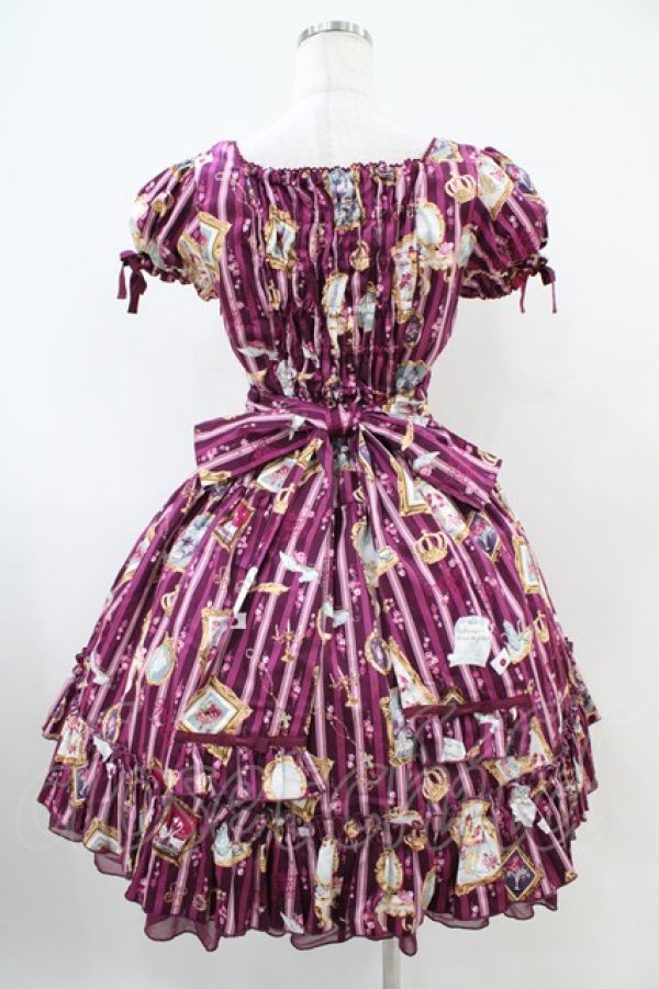 画像2: metamorphose / ロイヤルフレームワンピース Free ボルドー H-25-10-21-022-ME-OP-NS-ZH (2)