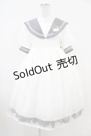 画像: Silent Mars（海外ロリータブランド） / sea and skyセーラー風ワンピース 1 オフ H-25-10-21-026-0-OP-NS-ZH
