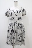 画像1: 【SALE】Jane Marple / アルファベットロゴミニワンピース  シルバーグレイ H-25-10-22-024-JM-OP-KB-ZT061 (1)